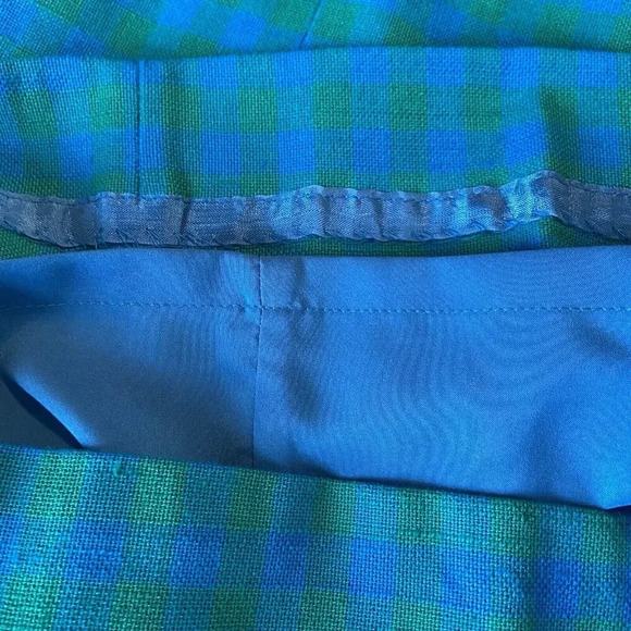 J.Crew Sheath Dress in Colorful Deep Blues Gingham Size 10 Preppy ($198) Classic - Picture 12 of 16